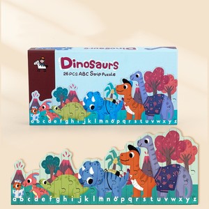Giocattolo educativo per l'apprendimento prescolare per bambini 3 4 <span class=keywords><strong>puzzle</strong></span> lunghi e alti animali colorati principessa 26 pezzi <span class=keywords><strong>puzzle</strong></span> a strisce - Product Image 2
