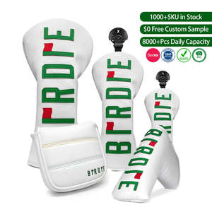 Housse de tête de driver de golf en cuir PU, personnalisée, antidérapante, la plus vendue, à prix compétitif - Product Image 1