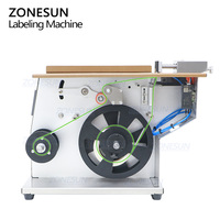 ZONESUN ZS-TB90 autocollants auto-adhésifs semi-automatiques boîtes de papier cadeau électroniques bouteilles coin inviolable étiqueteuse évidente