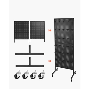 <strong>Customized</strong> Duty Single-Sided Hanging Metal <strong>Pegboard</strong> <strong>Display</strong> Stand with <strong>Hooks</strong> for Retail Store Tools Rack - Product Image 3