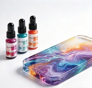 Ensemble d'encre à l'alcool pour la résine, 30 couleurs, pigments hautement concentrés pour la résine époxy et UV, pour la création d'art, de bijoux et de travaux manuels DIY - Product Image 3