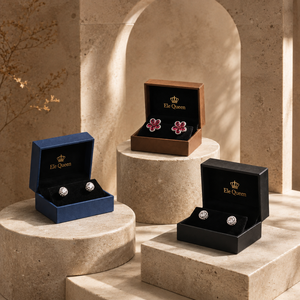 Caja de Joyería Premium para Pendientes, Estuche de Regalo con Logotipo Personalizado para Exhibición de Pendientes en Tiendas Minoristas y Colecciones de Boutiques - Product Image 1