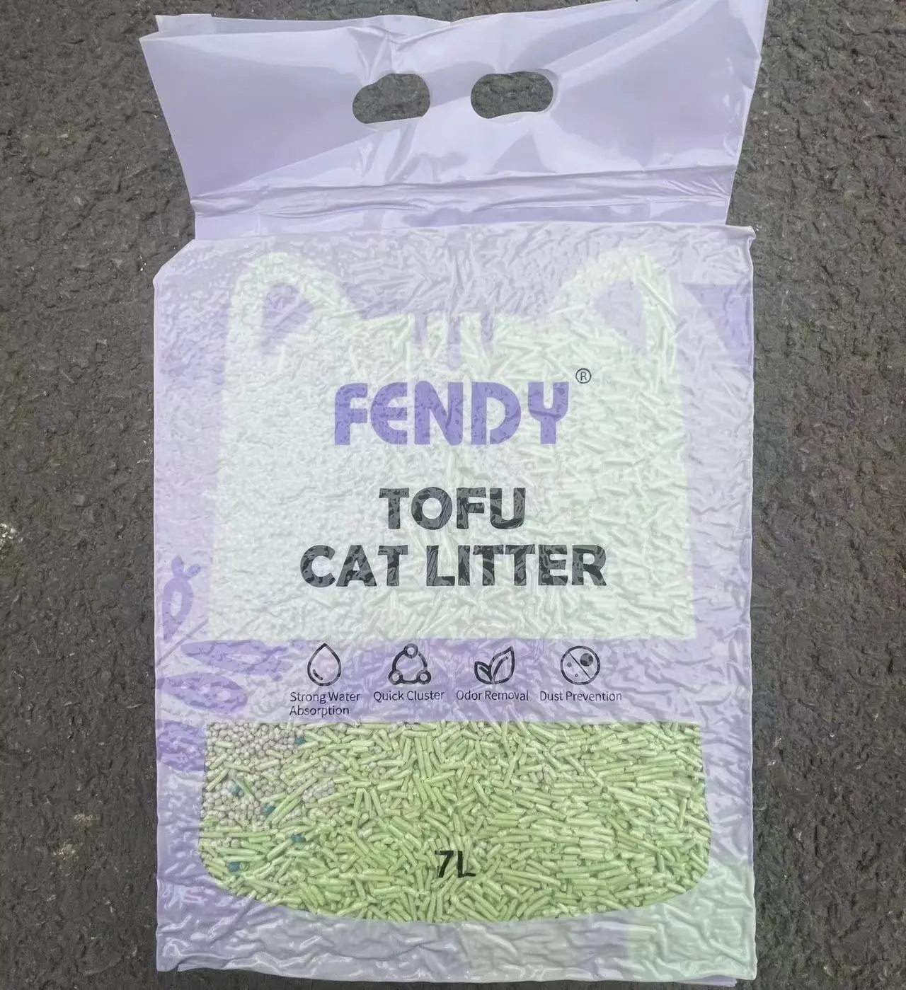 OUFA toptan fiyat kırık Tofu Arena Para Gatos orijinal şeftali lezzet kedi çöp tuvalet floş kümeleri 6l kedi kumu