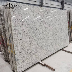 GOLDTOP Granite Blanc Poli Premium à Motif Cristallin, Pierre Ornementale Haut de Gamme pour Comptoirs de Cuisine et de Salle de Bain, Style Moderne et Grandiose - Product Image 1