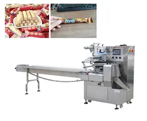 Verpackungs maschine für Wafer Roll Swiss Roll Eier rolle mit automatischer Zufuhr und Verpackung