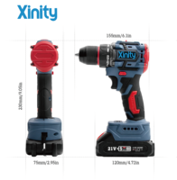 Ensemble d'outils électriques sans fil Xinity 21V, perceuse à moteur sans balais, batterie 3.0Ah à vitesse variable, construction métallique, OEM/ODM