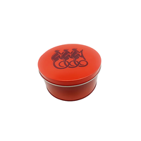 Nouvelle arrivée : boîte ronde en métal pour biscuits et en-cas, option de logo personnalisé, boîte cadeau en métal de haute qualité