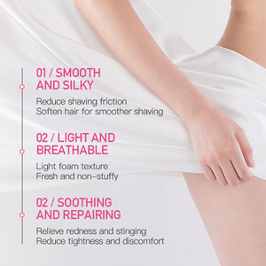 KORMESIC OEM Private Label Ensemble de soins pour le <span class=keywords><strong>rasage</strong></span> pour femmes, crème à raser, mousse à raser, gel réparateur après-<span class=keywords><strong>rasage</strong></span> pour femmes - Product Image 5