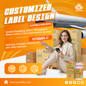 Tabletas Masticables de Vitamina C 500mg, Alta Absorción, Ascorbato de Sodio 1000mg por Porción, Sin Azúcar, Apoyo Dietético Diario - Product Image 4