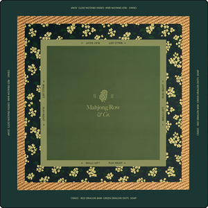 <span class=keywords><strong>Tapis</strong></span> de Mahjong Américain en Caoutchouc Géométrique, Bords Cousus, Professionnel, Antidérapant, Imperméable, pour 4 Joueurs - Product Image 6