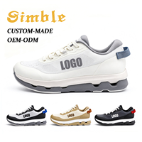 Chaussures de marche pour hommes avec logo personnalisé d'usine, style décontracté, absorption des chocs, semelle creuse, lacets, baskets décontractées