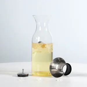 Nuovo arrivo 1L 1000ml vuota bottiglia di vetro borosilicato trasparente preparazione del tè wate