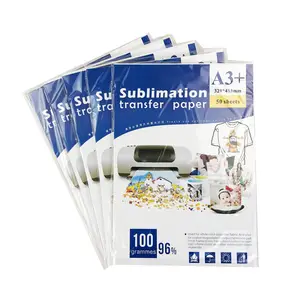 High Quality 100gsm Dye Sublimation Paper A4 A3 Size Heat Transfer Paper for Mug, T-shirt, Metal, Bag , Textile Printing