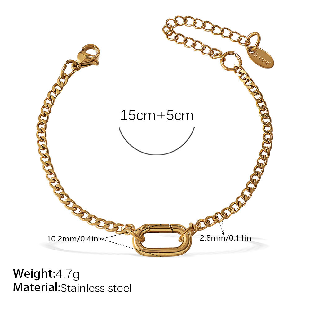 SL304CRG pulsera dorada multiaccesorio