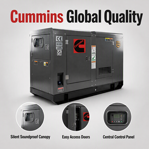 เครื่องกำเนิดไฟฟ้าดีเซลแบบเงียบยี่ห้อ Weichai SDEC ขนาด 20kw 30kw 100kw 100kva 150kva 200kva 250kva 300kva 350kva 400kva สำหรับสำรองไฟ - Product Image 4
