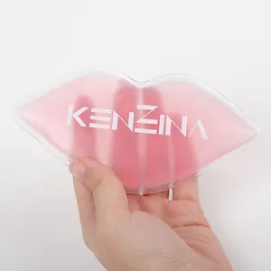 Perline di gel femminili all'ingrosso ice pack beauty lip mask riutilizzabile hot cold lip ice packs a forma di clinica lip cold pack