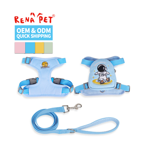 Conjunto de arnés y correa para perro con bolsa desmontable de bonito diseño al por mayor - Product Image 1