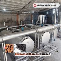 Fourneau de carbonisation horizontale pour coques de noix de coco et coques de palmier, destiné au charbon de chicha et à l'amélioration des sols, fournisseur qualifié