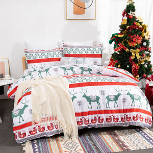 Meilleure vente ensemble de housse de <span class=keywords><strong>couette</strong></span> de noël 2022 nouveau modèle de noël pour ensemble de literie - Product Image 5