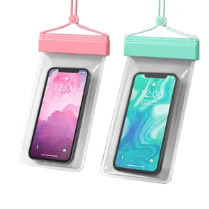 Pochette Iphone 14 Reclame Universele Pvc Grote Waterdichte Onderwater Mobiele Telefoon Case Droge Tas Voor Fietsen Snorkelen