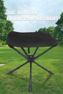 Portátil y Ligero 360 °   <span class=keywords><strong>Silla</strong></span> Plegable Giratoria para Camping, 3 Niveles de Ajuste de Longitud, <span class=keywords><strong>Silla</strong></span> para Senderismo y Excursionismo al Aire Libre - Product Image 6