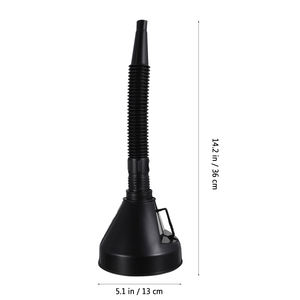 Corong oli Universal dengan Set gagang pipa Filter alat pengisi bahan bakar Gas Diesel Aksesori Mobil untuk truk motor - Product Image 2