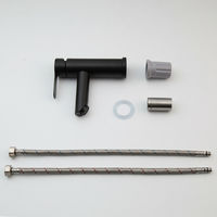 Keran Wastafel/Keran Dapur Satu Lubang JIENI Warna Hitam, Model Deck Mounted dengan Inti Keramik