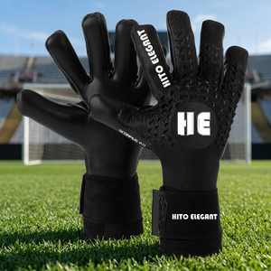 Gants de gardien de but de football au design le plus récent, paume avant en latex allemand de 4 mm, dos en caoutchouc injecté, découpe hybride en caoutchouc, T-Tab personnalisé - Product Image 2