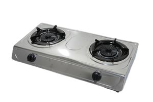 Kompor Gas ZHANBANG OEM Berkualitas Tinggi Harga Terjangkau 2 Tungku Dingin Model Semprot Double Stamping Kelas Luar Ruangan Untuk Penggunaan Rumah Tangga - Product Image 4