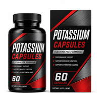 Capsules de formule électrolytique avec potassium, magnésium, calcium, sodium, taurine et vitamine B6 OEM