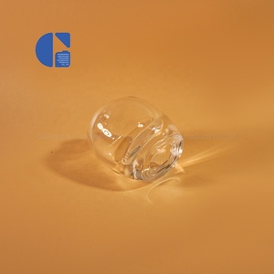 Flacon de parfum miniature en verre de 30 ml inspiré des galets, forme organique symétrique, flacons de parfum à fond épais, emballage de parfum haut de gamme - Product Image 5