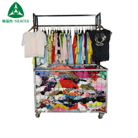 Vêtements d'occasion de marque pour femmes, chemisiers en soie, balle de 45 kg, vêtements usagés pas chers, vente en gros de vêtements usagés de Chine
