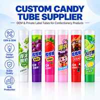 Tabung Kemasan Permen Plastik Aluminium Tahan Tekanan Tutup Sekrup Cetak UV Kustom Wadah Selai 12.7-35mm