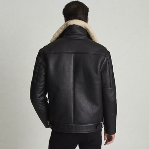Luxury Genuine Leather <b>Pilot</b> Flight Aviator <b>Jacket</b> Winter Bomber Custom OEM ODM Sample Service Available Today - Product Image 1