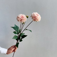 Bunga Dahlia Buatan Sentuhan Realistis Faux Moisturizing -head, Buket Pengantin, Dekorasi Pernikahan, Dekorasi Pesta, Dekorasi Rumah & Kamar