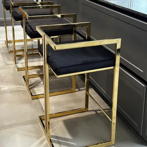 <span class=keywords><strong>Tabouret</strong></span> <span class=keywords><strong>de</strong></span> <span class=keywords><strong>bar</strong></span> moderne en velours <span class=keywords><strong>de</strong></span> luxe pour salle à manger, chaise haute <span class=keywords><strong>de</strong></span> comptoir pour la maison, les clubs, les événements, les hôtels et les îlots <span class=keywords><strong>de</strong></span> <span class=keywords><strong>bar</strong></span> - Product Image 1