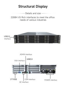 1U 2U 2-ổ cắm xfusion Xeon máy chủ máy chủ GPU Rackmount trường hợp Xeon <span class=keywords><strong>NAS</strong></span> 8 dữ liệu CPU Micro Rack Intel Chassis lưu trữ đám mây máy chủ - Product Image 4