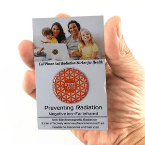 Autocollant anti-radiation EMF en silicone rouge à ions négatifs pour téléphone portable et <span class=keywords><strong>ordinateur</strong></span>, compatible réfrigérateur (version anglaise) - Product Image 4