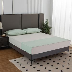 Drap plat de mise à la terre doux et respectueux de la peau, 150 fils, lavable, antibactérien très efficace, brodé, pour la maison - Product Image 4