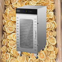 Déshydrateur commercial de nourriture d'acier inoxydable de 22 plateaux pour le séchoir de légumes de fruits de minuterie de Jerky 24H avec le contrôle de température