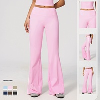 Pantalon long ample taille haute sans coutures pour femme, effet ventre plat, coupe 3D, idéal pour le quotidien, la course, le sport, le fitness et le yoga
