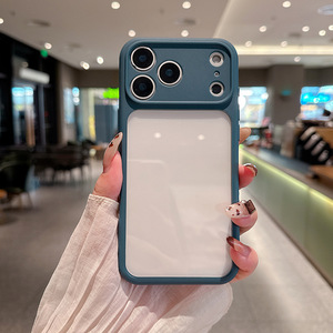 Funda para iPhone 17 Pro, color sólido, diseño simple, disipación de calor en las cuatro esquinas, cobertura total, a prueba de golpes - Product Image 3