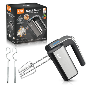 Mezclador de alimentos de mano eléctrico de mano de huevo de masa de 5 velocidades con varilla doble multifuncional RAF 800W con batidor y batidor de gancho - Product Image 1