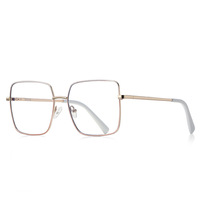 3089 elegante MARCO DE Metal cuadrado para gafas ópticas diseño de lujo para gafas fábrica gran oferta bisagra de resorte