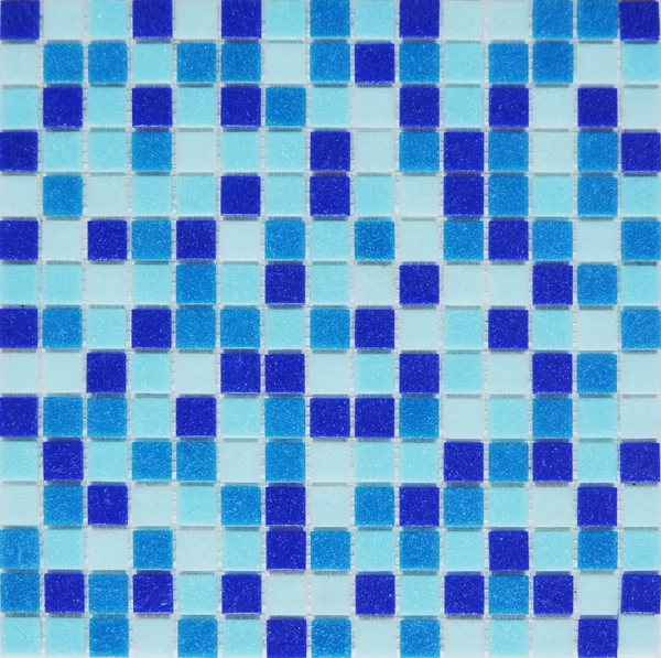 Square Blue Mix Hot Melt 20x20mm Glass Swimming Pool Mosaic Tile