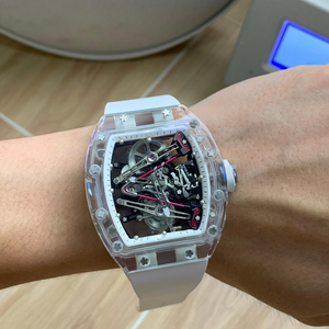 Montre mécanique de luxe RM 38-02, quartz <span class=keywords><strong>rose</strong></span>, boîtier TPT, tourbillon manuel, boîtier asymétrique, cadran squeletté, montre sport pour homme <span class=keywords><strong>haut</strong></span> de gamme - Product Image 6