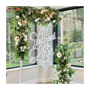 Todo lo que necesitas es amor Letrero de neón Logotipo personalizado Letrero de luz de neón para decoración de pared Publicidad para fiestas de cumpleaños Luces de neón personalizadas - Product Image 5