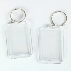 Design moderno stampa personalizzata acrilico bianco <span class=keywords><strong>portachiavi</strong></span> souvenir - Product Image 1