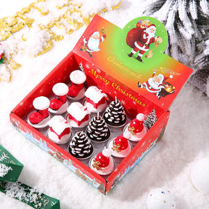 Juego de Cajas de Regalo Navideñas, Velas Aromáticas de Cera de Soya 100% Natural y Orgánica, para Decoración del Hogar, sin Humo y Aromáticas - Product Image 2