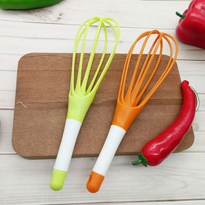 Fouet à œufs en plastique personnalisé avec logo, mini batteur à œufs manuel coloré, mélangeur à main, outils de cuisine et de pâtisserie de qualité alimentaire, promotion - Product Image 4